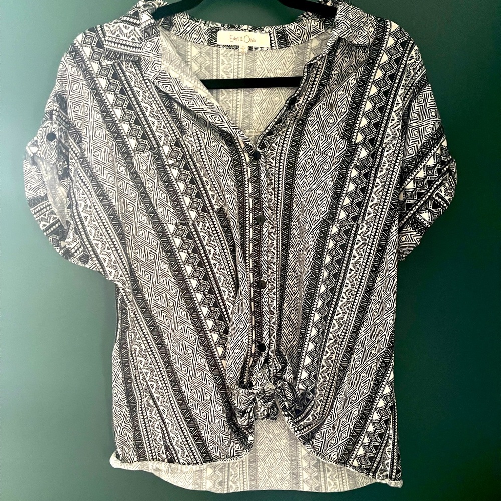 Eden & Olivia Chevron Top